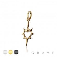 GOTHIC KILLSTAR PUNK THORN 316L SURGICAL STEEL EARRING